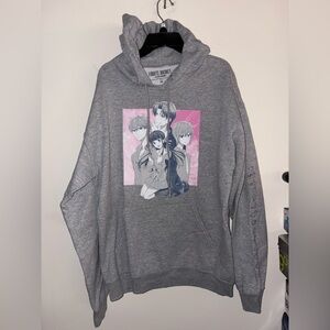 Fruits Basket size M gray hoodie